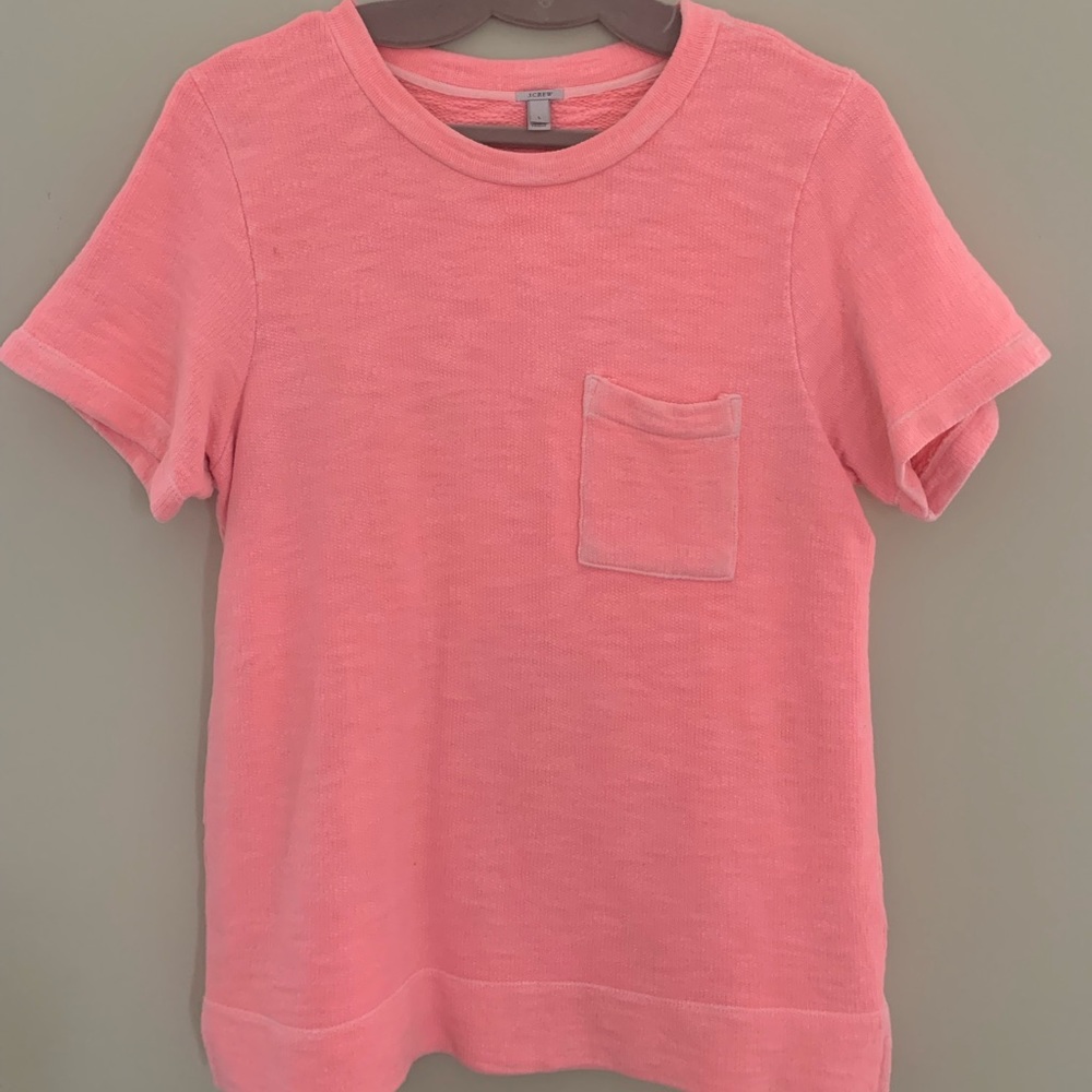 Jcrew Neon Pink-Dyed Tunic Top